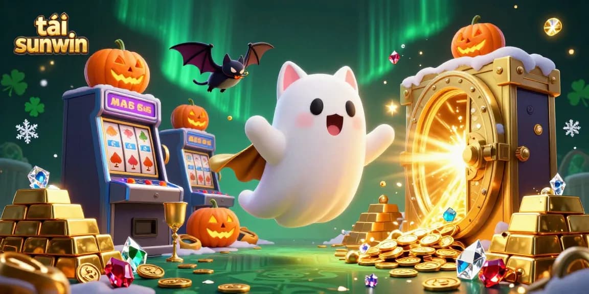 Enjoy thrilling gameplay while tải sunwin in an ultra-detailed scene featuring captivating cartoon characters and a treasure-filled casino ambiance.