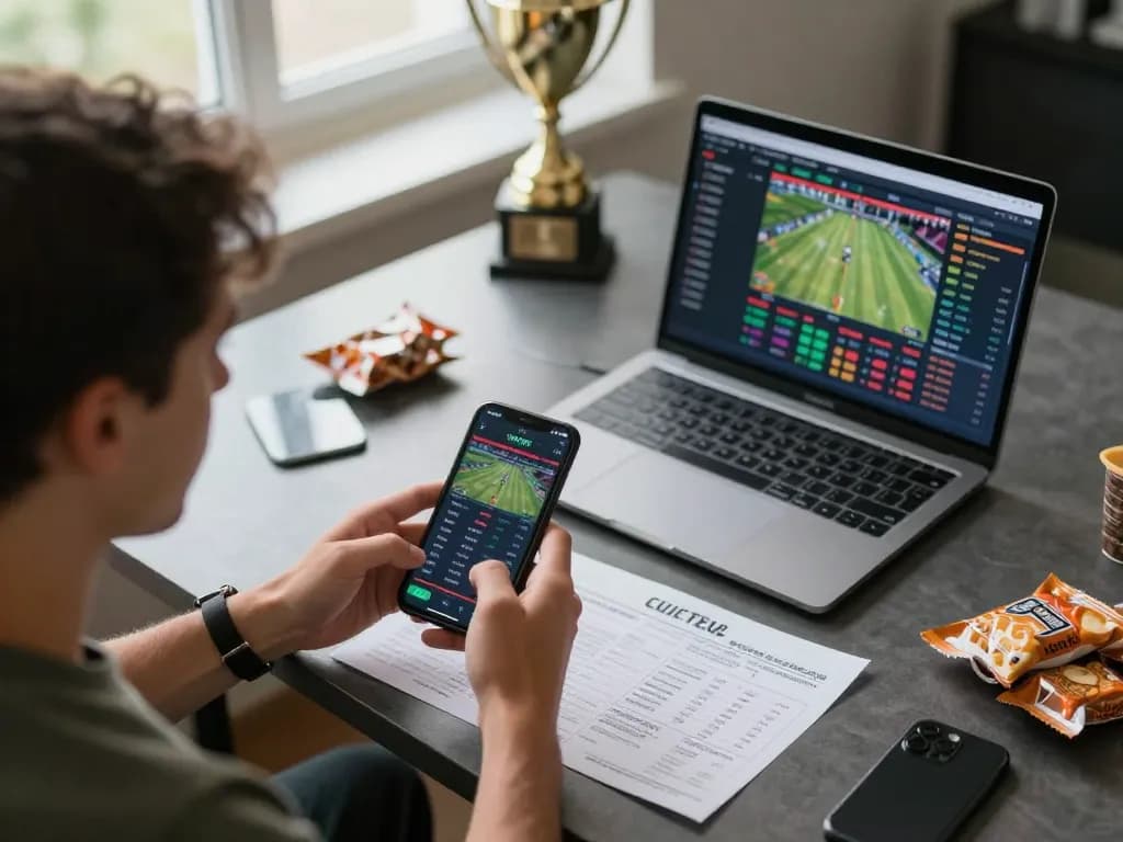 Engaging online sports betting action at 68win, featuring live odds displayed on a smartphone.