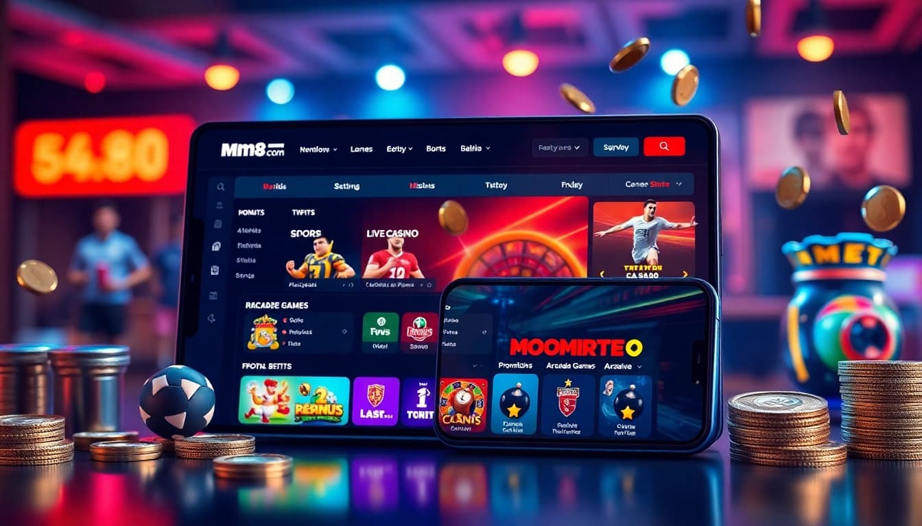 mm88 com online betting platform interface showcasing diverse games and promotions.