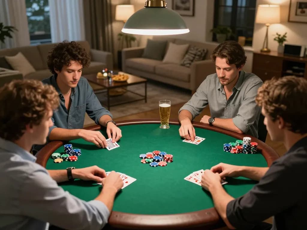 Engage in a thrilling poker night at https://www.dacsandatphanrang.com/ with friends, cards, and vibrant atmosphere.