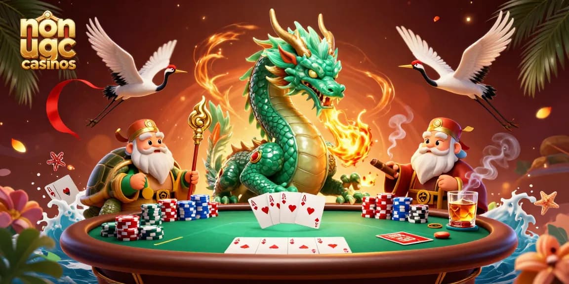 Experience dynamic gameplay at non ukgc casinos with a vibrant illustration of gaming elements.