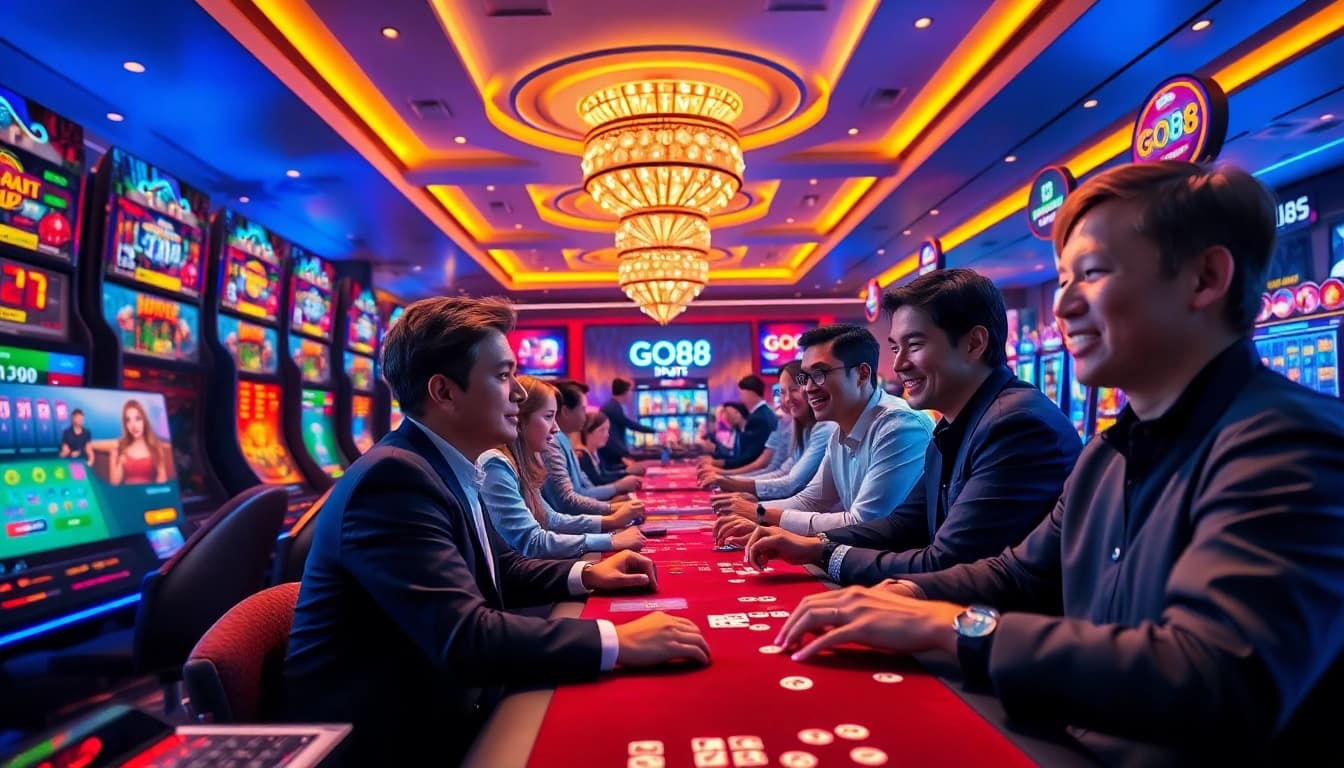 Exciting gameplay at GO88 with vibrant games and engaged players