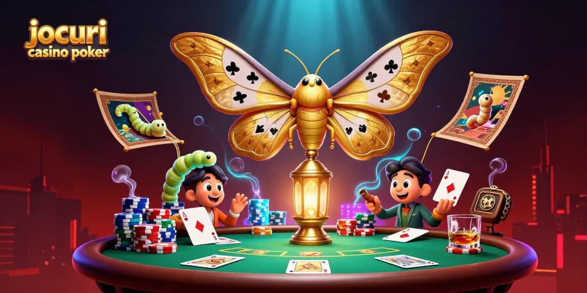 Joacă jocuri casino poker cu un fluture atlast 3D și scene de casinou!