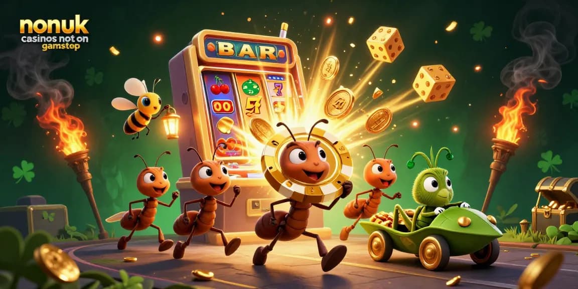 Engage with non UK casinos not on Gamstop while a team of ants navigates a thrilling heist scene.