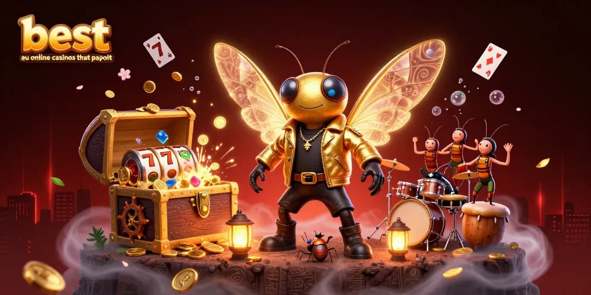 Immerse in the vibrant world of the best au online casinos that payout with dynamic characters and festive game elements.