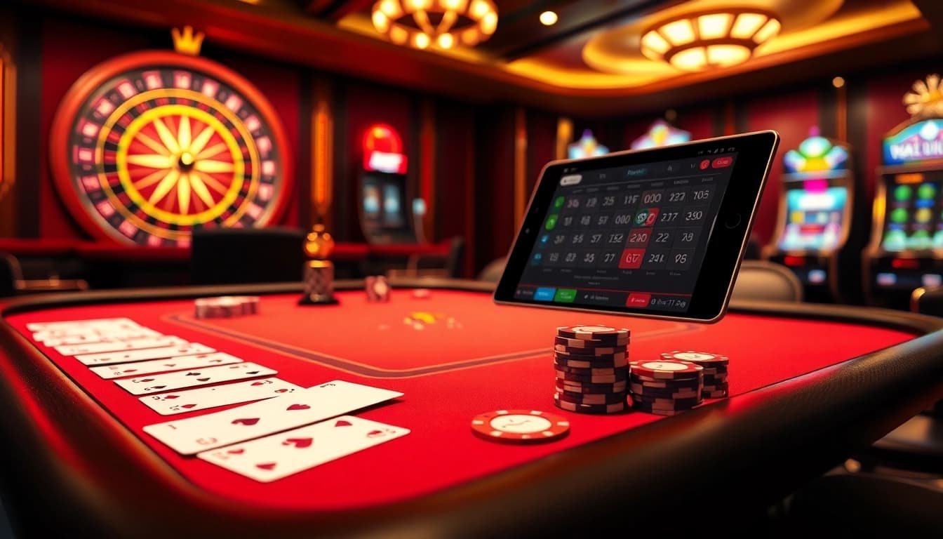 Experience thrilling gameplay on the trang chủ PG66 with an interactive poker table and engaging casino elements.