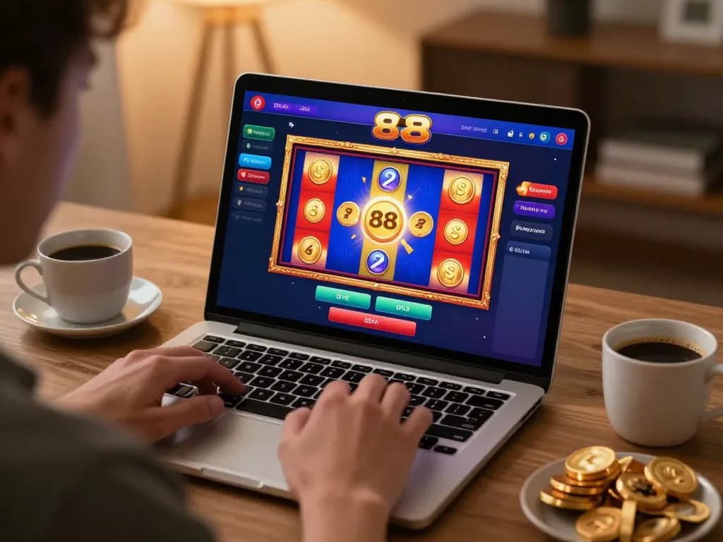 Experience go 88 thrills with vibrant slot graphics on mobile app during home gaming session
