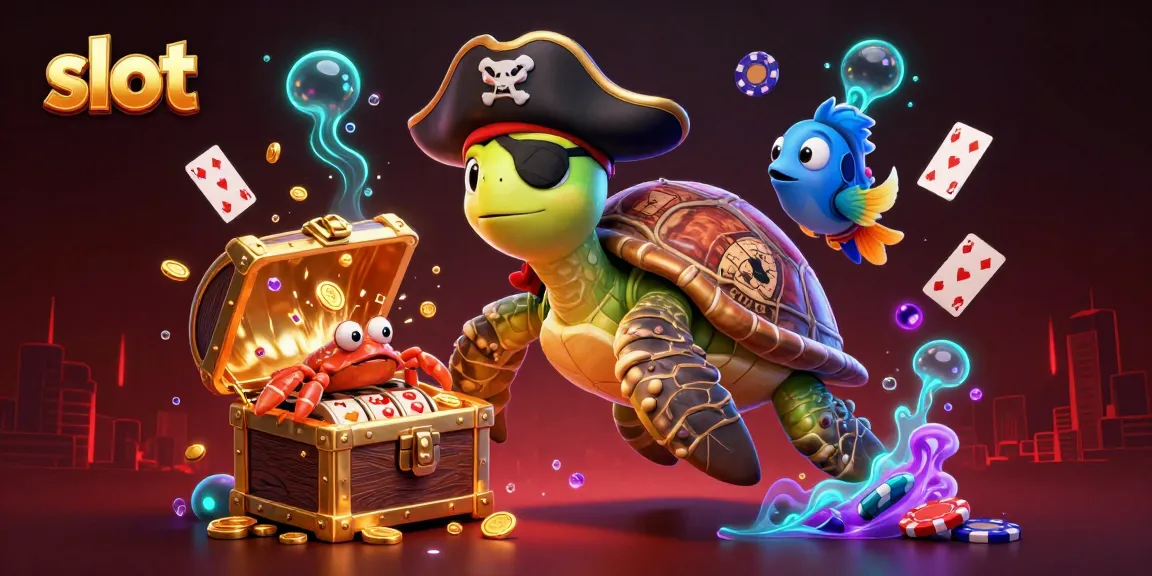 Menangkan slot dengan karakter unik termasuk kura-kura bajak laut dan kepiting berharga di lautan yang megah.
