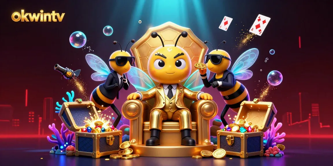 Experience live betting with okwintv's 3D mob boss scene, showcasing vibrant casino elements.