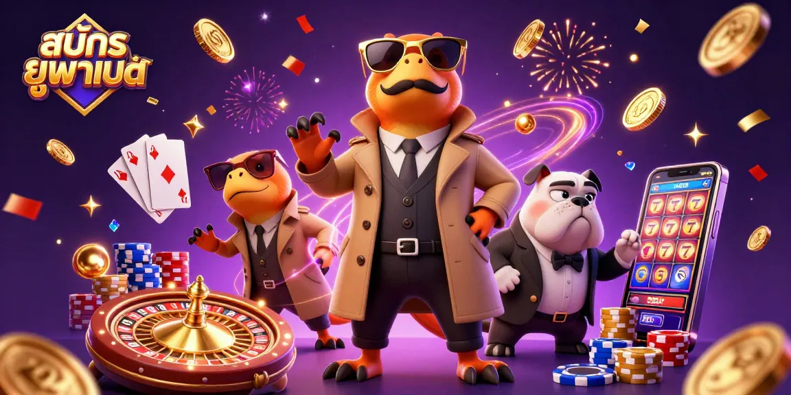 Registering on สมัครยูฟ่าเบท in a VIP casino environment with playful raptors and engaging elements.