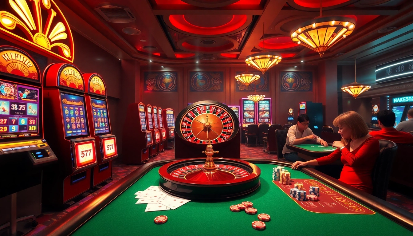 The official hidden wiki revealed through an exciting casino scene with poker tables and gaming action.